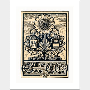 Nouveau Style bookplate Posters and Art